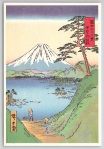 Japanese Art Mt Fuji From Misakagoe Pass Hiroshige Ando Postcard O29