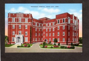 IA Methodist Hospital Sioux City Iowa Linen Postcard