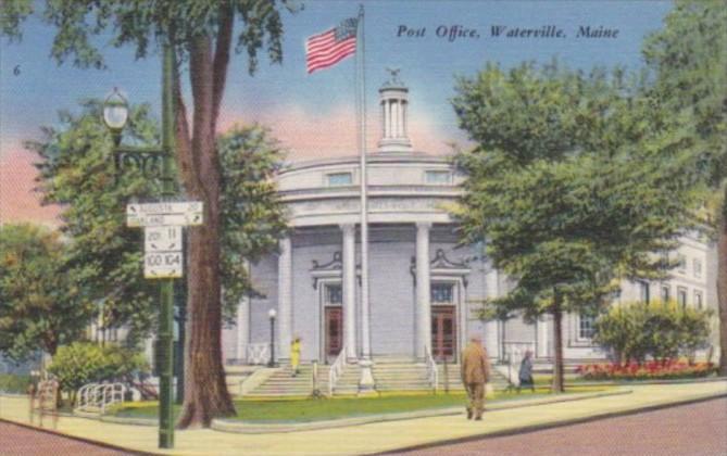 Maine Waterville The Post Office