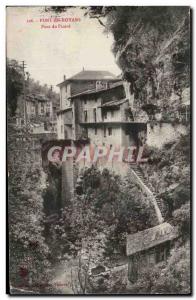 Old Postcard Bridge In Royans Pont Picard