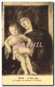 Old Postcard Milano Brera R Pinac Vergine Col Bambino C Bellini