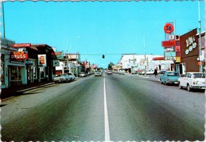 Sequim, WA Washington  STREET SCENE  Willy's Restaurant~Drug Store  4X6 Postcard
