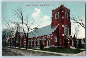 1910 New Britain Connecticut CT Vintage Postcard Baptist Church Chapel Building