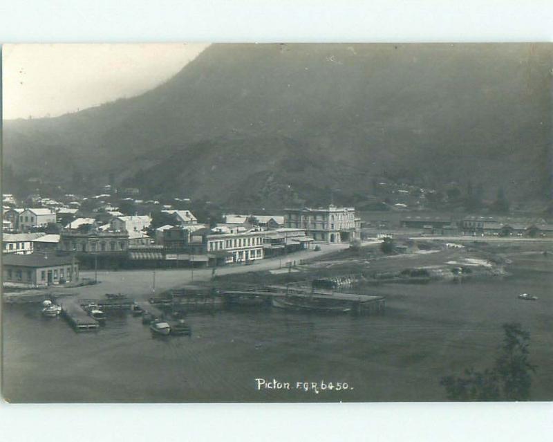 old rppc NICE VIEW Picton New Zealand i1931