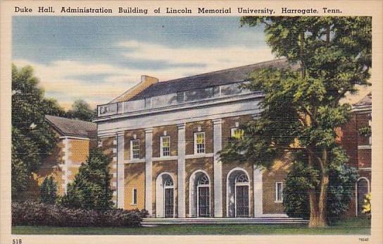 Tennesse Harrogate Duke Hall Administration Building Of Lincoln Memorial Univ...