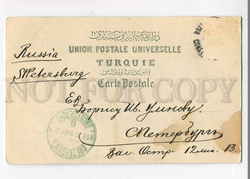 3056436 TURKEY CONSTANTINOPLE fruit seller Vintage PC