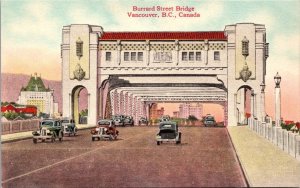 Burrard Street Bridge Vancouver B.C. Canada Postcard PC5