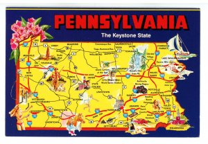 PA - Pennsylvania Map & Highlights   (continental size)