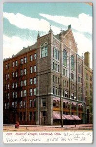 Cleveland Ohio Masonic Temple 1908 to Templeton Mass Postcard F25
