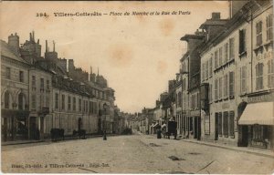 CPA VILLERS-COTTERETS Place du Marche et la Rue de Paris (152032)