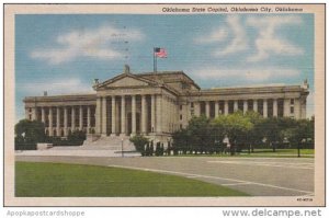 OKlahoma Oklahoma City State Capitol Building 1956 Curteich