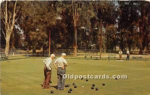 Bowling on the Green, Fairmount Park Lawn Bowling Unused 