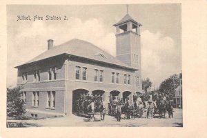 Althol Massachusetts Fire Station 2 Vintage Postcard AA22372