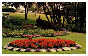 Postcard GARDEN SCENE Winnipeg Manitoba MB AS5301