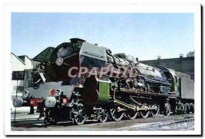 Postcard Modern Train Locomotive Steam 241 Type P