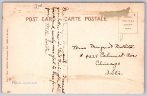 K28/ Grafton Wisconsin Postcard c1910 Trolley Bridge MN Railway 8