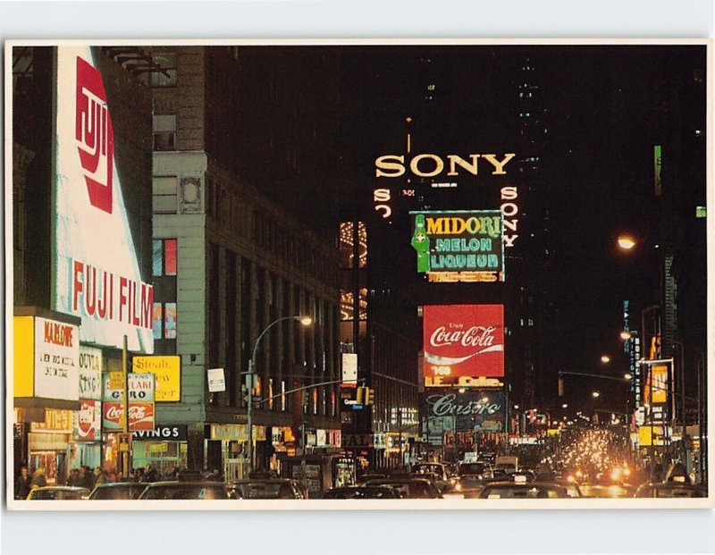 Postcard Glittering Times Square, New York City, New York