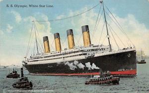 White Star Line RMS Olympic Oceanliner Ship Unused 