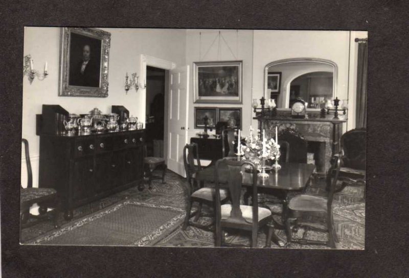 ME Colonel Black House Mansion Ellsworth Maine Postcard Dining Room