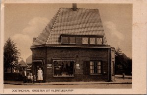 Netherlands Doetinchem Groeten Uit Kleintjeskamp Vintage Postcard 09.76