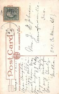 F35/ Ladoga Iowa RPPC Postcard 1915 Presbyterian Church