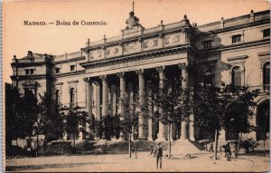 Spain Madrid Bolsa de Comercio Vintage Postcard C171