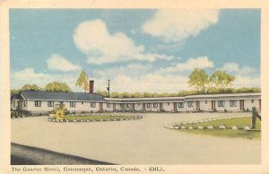 GANANOQUE, Ontario Canada~ Roadside GANROC MOTEL Owners McKellar Shiels Postcard