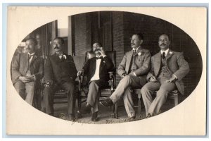 c1910's Japanese Delegation Delegates Manchester NH RPPC Photo Postcard 