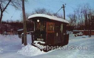 Branford Trolley Museum, Making an early morning run No 9800 Connecticut, USA...