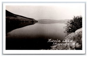 RPPC Nicola Lake Merritt British Columbia Canada UNP Postcard P21