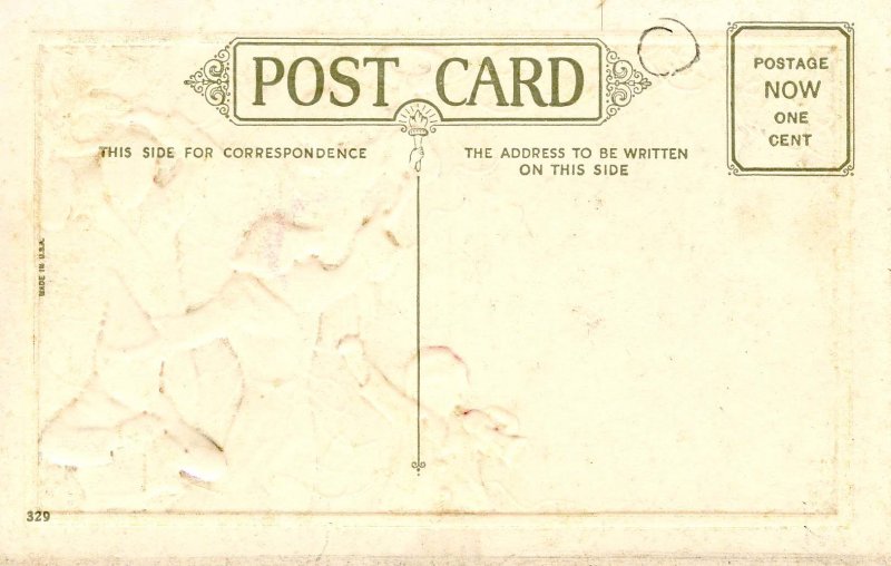 Greeting - New Year      (embossed, gold)