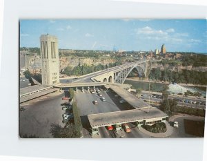 Postcard Carillon Tower at Rainbow Bridge Niagara Falls Canada
