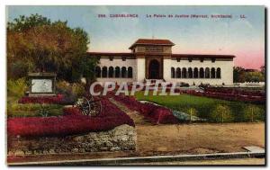 Old Postcard Casablanca Courthouse
