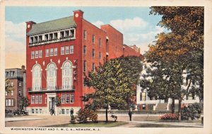 NEWARK NEW JERSEY~WASHINGTON ST & Y.W.C.A.POSTCARD 1920s