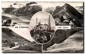 The Pyranees Les Cols Aubisque Tourmalet Pic du Midi de Bigorre - Old Postcard