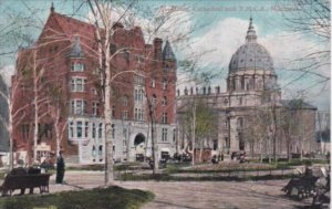 Canada Quebec Montreal St James Cathedral and Y M C A Building 1905