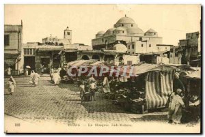 Tunisia Tunis Old Postcard The mosque Sidi Mahrez