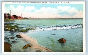 The bore of the Petitcodiac River MONCTON New Brunswick CANADA Postcard