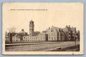 CLEVELAND OH LAKESIDE HOSPITAL 1915 ANTIQUE POSTCARD