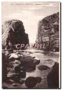 Old Postcard Presquile de Quiberon Corridors of Port Bara