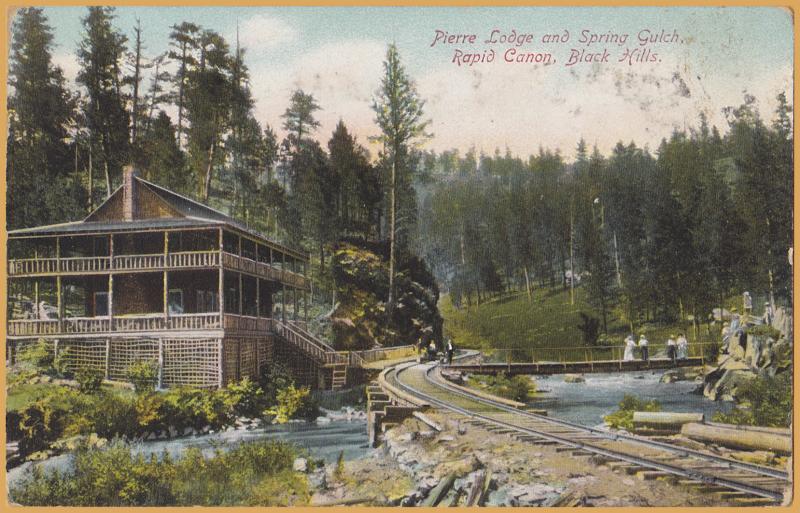 Rapid Canon, Black Hills, South Dakota-Pierre Lodge & Spring Gulch-1918