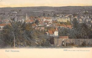 Ilmenau Thuringia Germany birds eye view of area antique pc Y13823