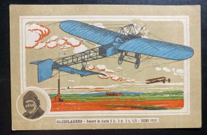 Mint France Advertising Picture Postcard Olieslagers Record Flight In Reims 1910