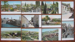 JERUSALEM lot of 11 ANTIQUE POSTCARDS