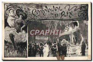 Postcard Old Carnaval d'Aix in 1912