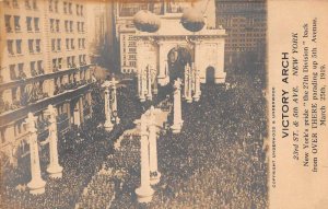 New York  City Victory Arch 1919 Parade Scene Real Photo Postcard AA49474