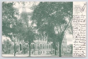 Albany New York~Albany High School Building~c1905 B&W Postcard