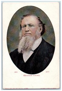 Sault Lake City Utah UT Postcard Brigham Young Mormon Religious Leader c1905