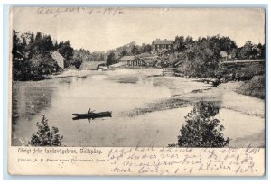 1916 View From Landsvagsbron Gullspang Västra Götaland County Sweden Postcard