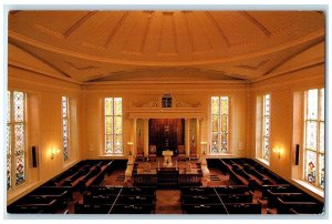 c1950 Synagogue Of KK Beth Elohim Interior Charleston South Carolina SC Postcard